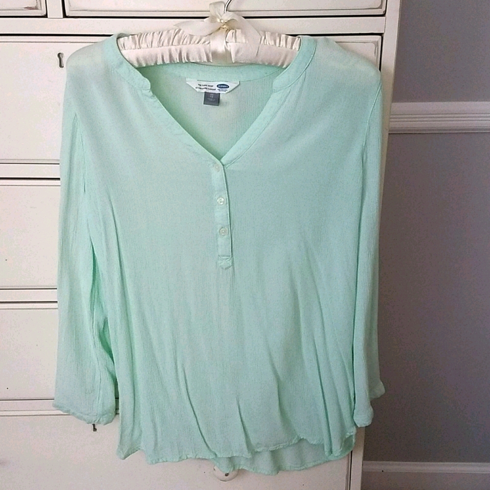 Old Navy Aqua Tunic Shirt